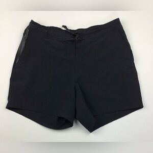 Black Drawstring Casual Shorts